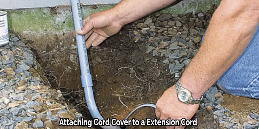 Attaching Cord Cover to a Extension Cord