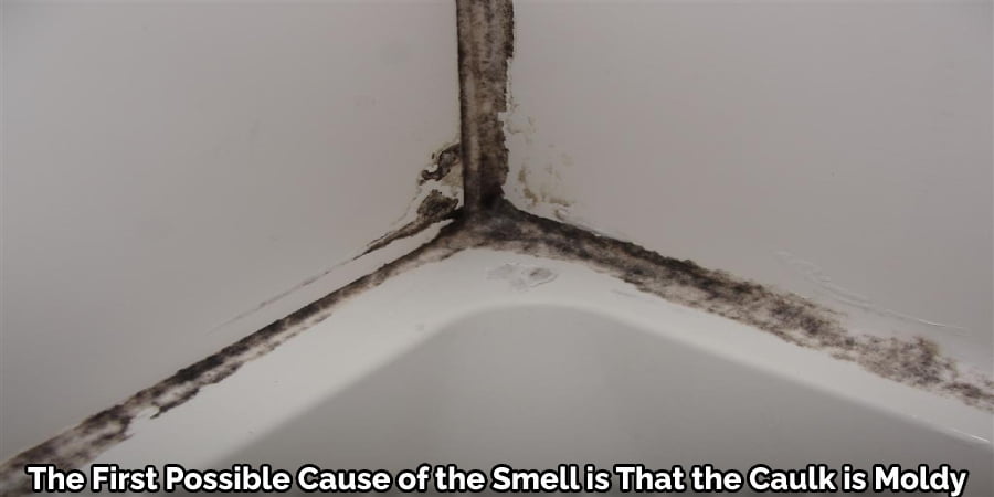 The First Possible Cause of the Smell is That the Caulk is Moldy