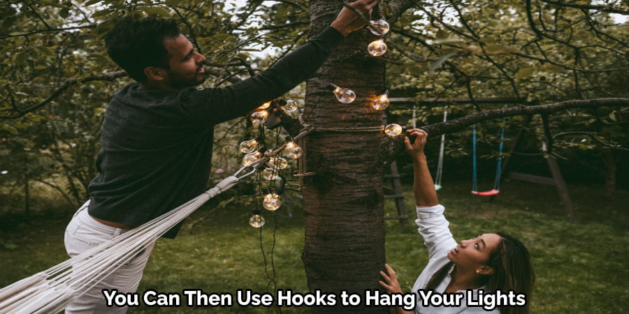 You Can Then Use Hooks to Hang Your Lights
