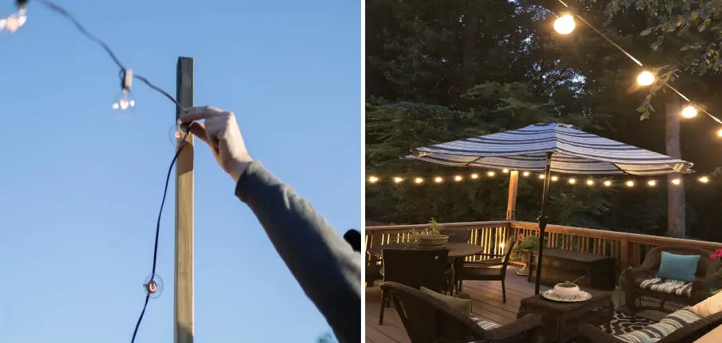 How To Hang Lights Outside Without Outlet