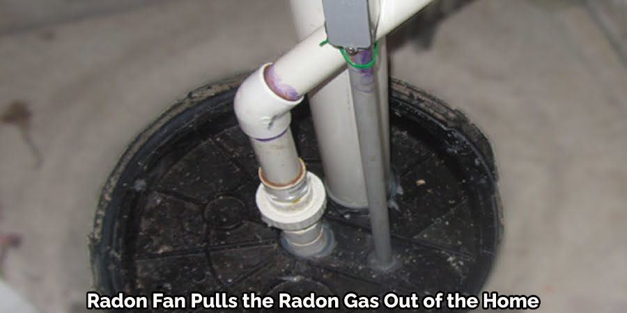 Radon Fan Pulls the Radon Gas Out of the Home