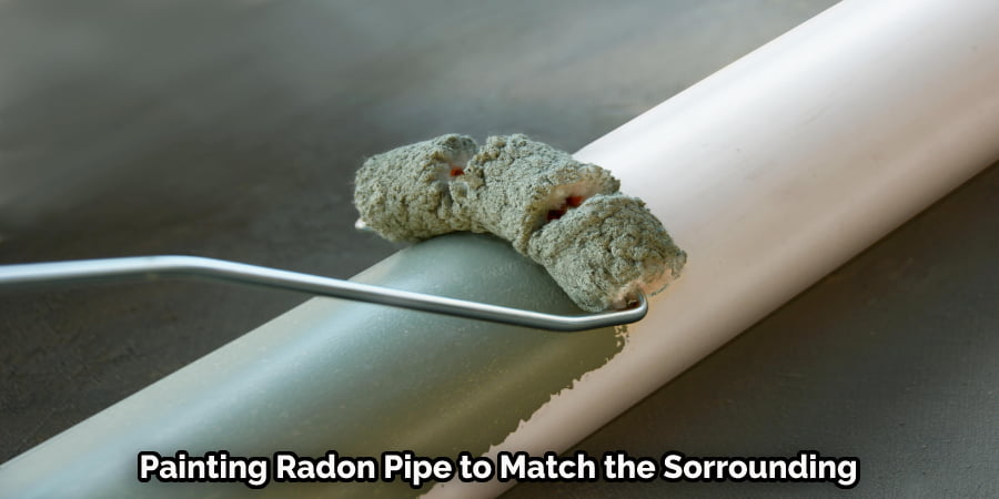 Painting Radon Pipe to Match the Surrounding Wall