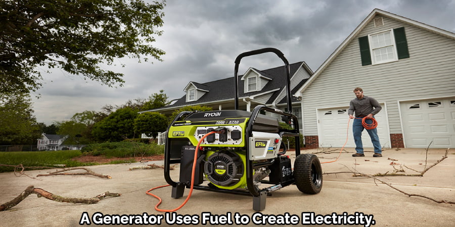 A Generator Uses Fuel to Create Electricity