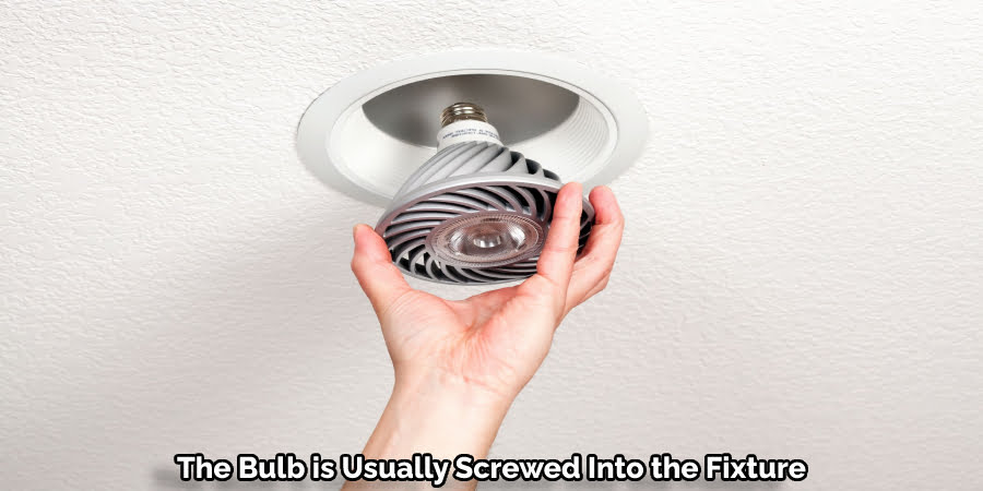 The Bulb is Usually Screwed Into the Fixture