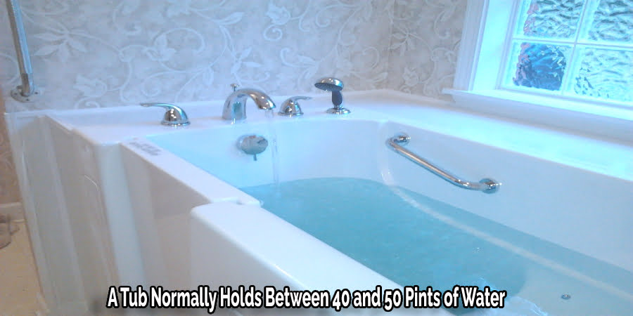 A Tub Normally Holds Between 40 and 50 Pints of Water