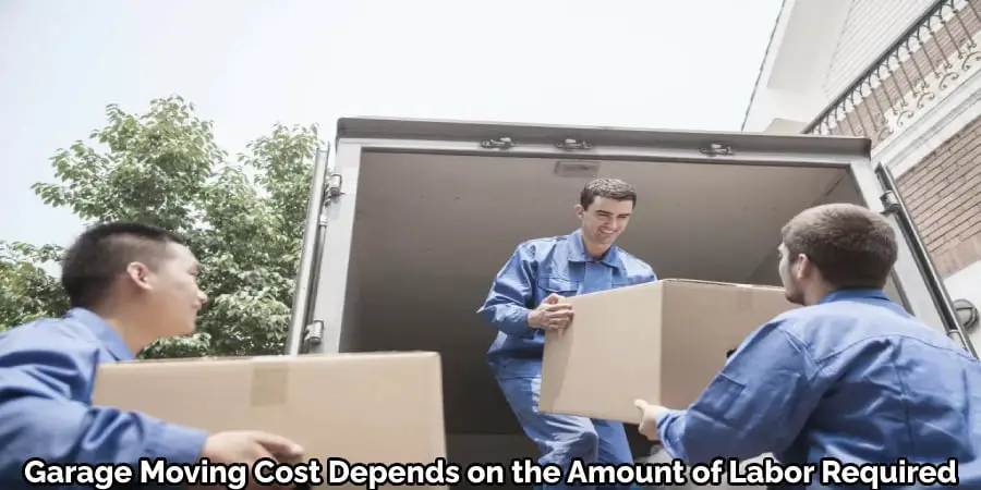 Garage Moving Cost Depends on the Amount of Labor Required
