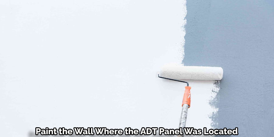 Paint the Wall Where the ADT Panel Was Located
