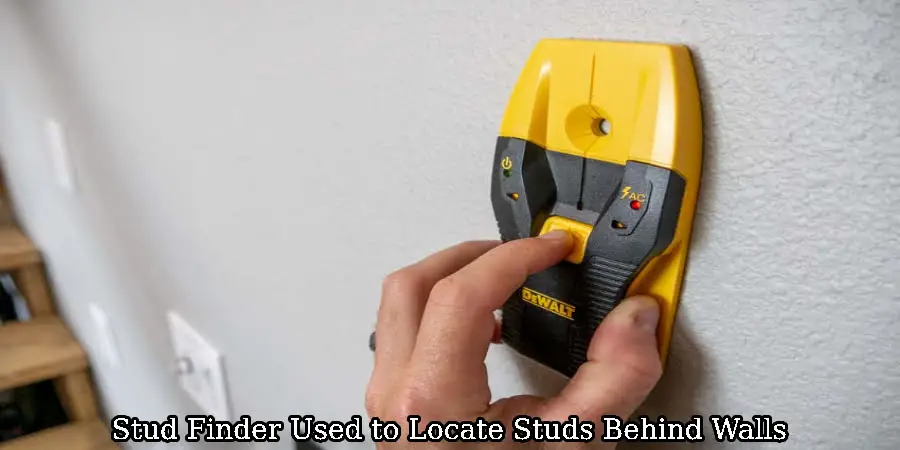 Stud Finder Used to Locate Studs Behind Walls