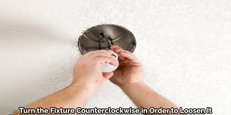 Turn the Fixture Counterclockwise in Order to Loosen It